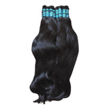 Cabelo Indiano 100 Humano 75 Cm 450g Levemente Ondulado
