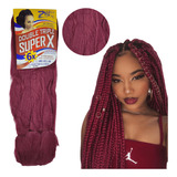 Cabelo Jumbo Jumbão Super X Tranças Kanekalon Box Braid 400g Cor bug