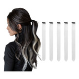 Cabelo Mechas Luzes Branca Aplique Alongamento Capilar