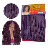 Cabelo Nina Softex Pacotão Crochet Braid 360 Gramas 5x1 Cor Marsala 99j 