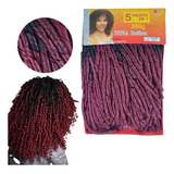 Cabelo Nina Softex Pacotão Crochet Braid 360 Gramas 5x1 Cor Ombre Bug T1b Bug