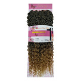 Cabelo Orgânico Cacheado Weng Crochet Braids 300g F 2281 Cor Preto Ombre Mel