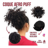 Cabelo Organico Coque Cacheado Curto Afro