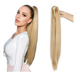 Cabelo Rabo De Cavalo Presilha Loiro Pérola Liso Alongamento