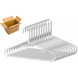 Cabide Adulto Kit 10 Branco Resistente Casaco Loja Luxo