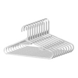 Cabide Adulto Kit 20 Branco Resistente Casaco Loja Luxo