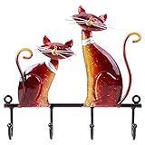 Cabide De Parede Com Design De Gato Rack De Gancho De Ferro Durável Multiuso Ideal Para Quarto Cozinha Porta áreas De Pátio
