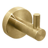 Cabide Dourado Escovado Fosco Inox Banheiro Toalheiro Gancho