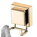 Cabide Gancho Duplo Multiuso Banheiro Lavabo Cozinha Lavanderia Com Ventosa Porta Toalha Pano De Dourado Future