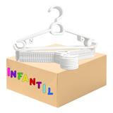 Cabide Infantil Antideslizantes Atacado Kit Com 100 Cabides
