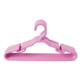 Cabide Infantil De Plástico Rosa