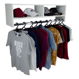 Cabideiro De Parede Arara Organizador De Roupa Nicho 1 Metro