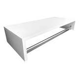 Cabideiro De Parede Arara Porta Roupas Aereo Branco Mdf