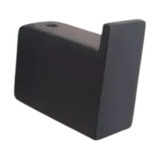 Cabideiro De Parede Guriri Aço Inox Preto