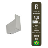 Cabideiro De Parede Guriri Inox Polido
