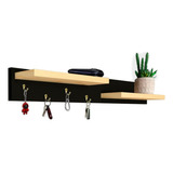 Cabideiro Porta Chaves E Bolsas Preto