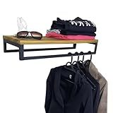 Cabideiro Strassis Design SD 5012 Metal E Madeira Cor Preto