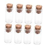Cabilock 1 Pacote Com 30 Unidades Rolha De Cortiça Mini Garrafa De Agua Frasco Garrafinha Jarra De Vidro