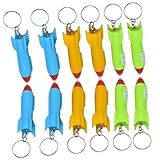 Cabilock 18 Peças Chaveiro Foguete Lanterna LED Chaveiro Lanterna De Emergência Tocha Luz Lâmpada Chaveiro Lanterna Chaveiro Portátil Luz Flash Chaveiro LED Lanterna De Emergência