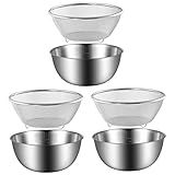Cabilock 3 Partidas Cesta De Drenagem De Aço Inoxidável Chave De Corrente Tigela De Lavar Louça Filtro Kit De Piercing Cesto Lavável Cesto De Frutas Malha Suíte Balde De