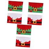 Cabilock 6 Peças De Jogo Americano De Natal Com Design De Papai Noel Porta Copos De Natal Férias De Inverno Jogos Americanos Para Mesa De Jantar Festa De Natal Mesa De Natal
