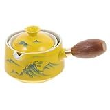 Cabilock Bule De Cerâmica Com Infusor De Chá Chaleiras De Chá Tradicional Chinesa Chaleira Com Rotação De 360   Graus Bule De Chá Doméstico Bule De Chá De Cerâmica Para Girar O Coador