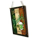 Cabilock Decoração Blush Tábua Suspensa Decoracao Arara Para Roupas Ornamento Pendurado Dia De São Patrício Gota Suspensa Irlandesa De Madeira Decorar Definir Decorações Cabide