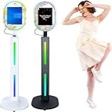 Cabine Fotográfica Espelhada Com Tela Sensível Ao Toque Com Câmera Cabine Fotográfica Portátil De 33 8 Cm Para Locação De Festas De Casamento De Natal E Eventos Preto Cabine Fotográfica Espelhada 
