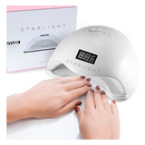 Cabine Luz Led Uv Secador Rápido De Esmalte Unhas Gel Bivolt Cor Branco