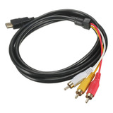 Cabo 1080p Hdmi Macho Para 3 Rca S video Av Cabo De Áudio A