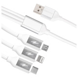 Cabo 3 Em 1 Carregar Celular Universal Type C V8 E Lightning