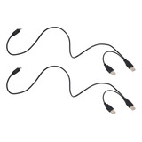 Cabo 3x Dual Usb 2 0 Macho Para Padrão B Macho Y 80cm Para P