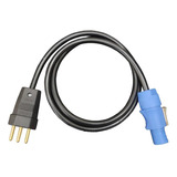 Cabo Ac Beam Powercon Montado 2 Metros Energia Powercon