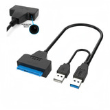 Cabo Adaptador 2 Usb 3 0 P Sata 2 5 E 3 5 Ssd Hd Computador
