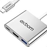 Cabo Adaptador 3 Em 1 Conversor USB Tipo-C Para HDMI - USB 3-0 - Tipo C Mac