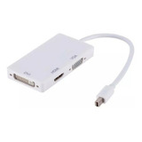 Cabo Adaptador 3x1 Mini Display Port thunderbolt Hdmi Vga Dv