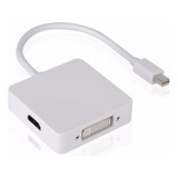 Cabo Adaptador 3x1 Mini Dp Macho Para Dp hdmi dvi Fêmea