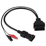 Cabo Adaptador Cabo De Diagnóstico Do Conector Do Adaptador OBD2 De 3 Pinos A 16 Pinos Para Fiat Lancia