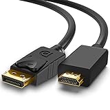 Cabo Adaptador Conversor Displayport Para HDMI 1 8 Metros Conectores Macho F3 JC CB DMI18