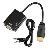 Cabo Adaptador Conversor Hdmi Para Vga Com Saída P2 Áudio