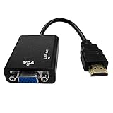 Cabo Adaptador Conversor HDMI Para VGA Com Saída P2 De áudio