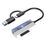 Cabo Adaptador Conversor Usb 3 0 Type c X Sata Hd827 ac Cor Preto