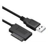 Cabo Adaptador Conversor Usb X Mini Sata 2 Notebook Cd Dvd