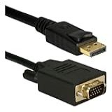 Cabo Adaptador DisplayPort Macho Para VGA Macho 1 8m