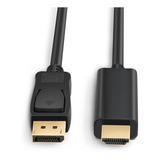 Cabo Adaptador Displayport Para Hdmi 1 8 Metros Tomate