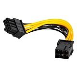 Cabo Adaptador Energia Placa De Vídeo 6 Pinos Para 8 Pinos PCI E PCI Express Extensor Divisor Conector Splitter Y GPU Mineração Riser