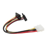 Cabo Adaptador Fonte 2x Sata Fêmea Molex Macho 4 Pinos