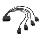 Cabo Adaptador Multi Fan Molex P 4 Coolers 3 E 4 Pinos