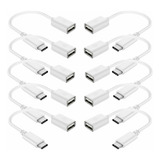 Cabo Adaptador Otg Tipo C Kit 10 Un Usb Revenda Atacado Nfe