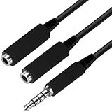 Cabo Adaptador P3 Macho 2 P2 Fêmea Fone Microfone Game Pc Xbox Console